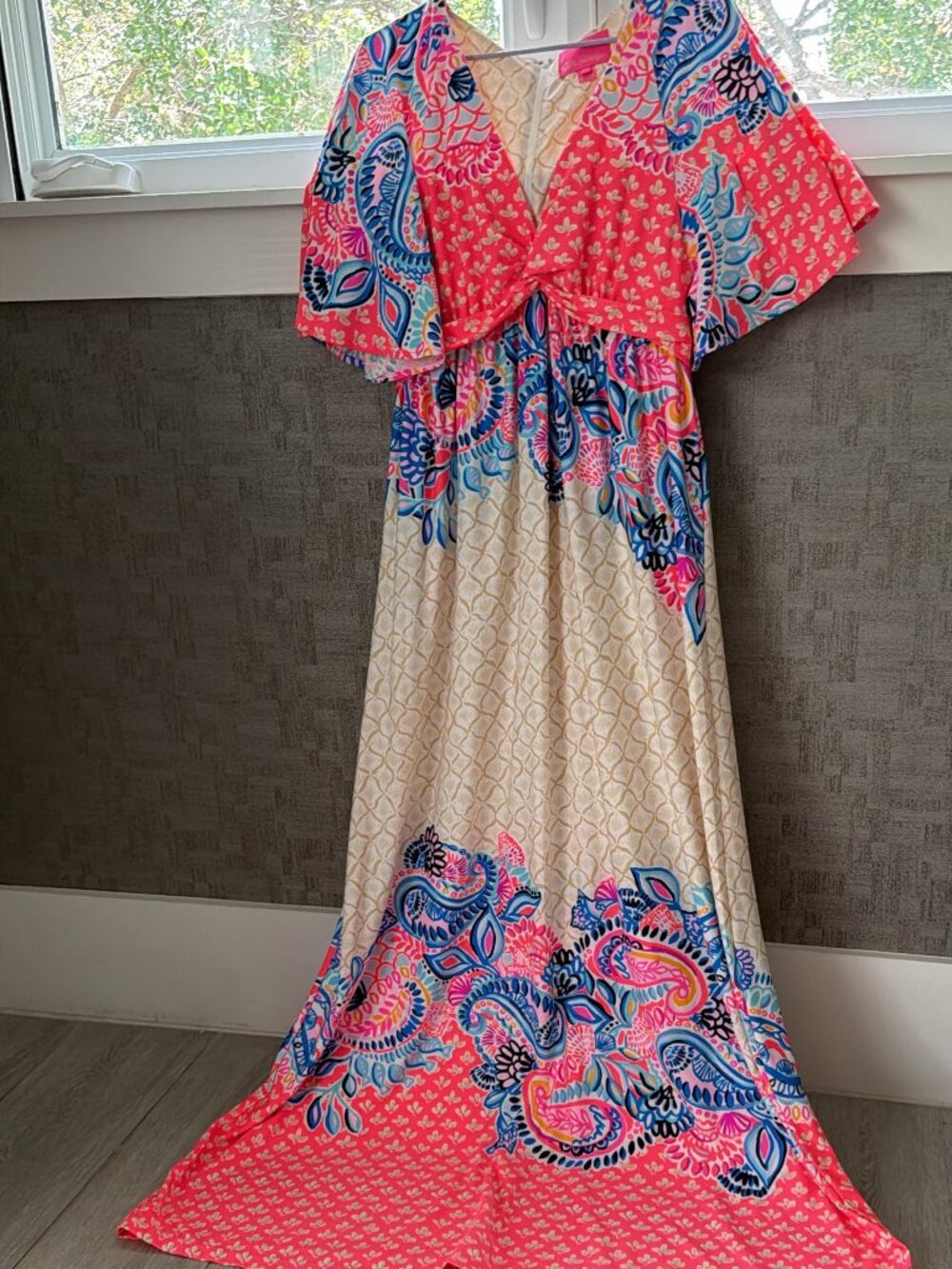 Lilly Pulitzer Colorful Paisley Floral Maxi Dress – Size 6